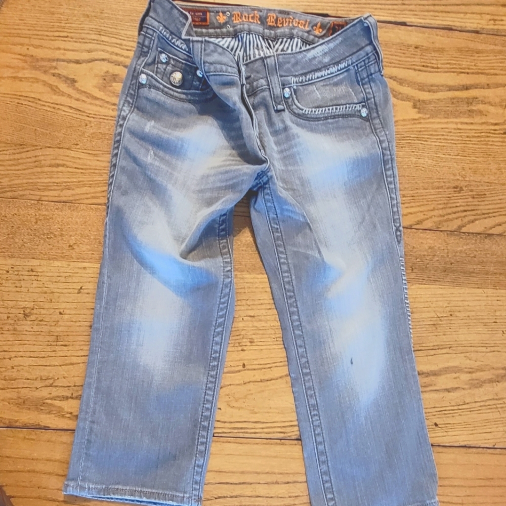Womens Rock Revival capris sz 31